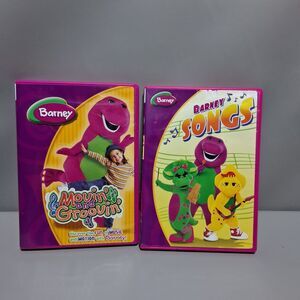 Two Barney DVDs  Movin and Groovin & Barney Songs